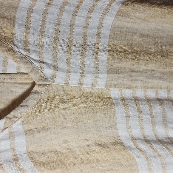 Anthropologie Akemi & Kin 100% Linen Tunic Top Size Medium Lagenlook Dolman - Picture 7 of 10